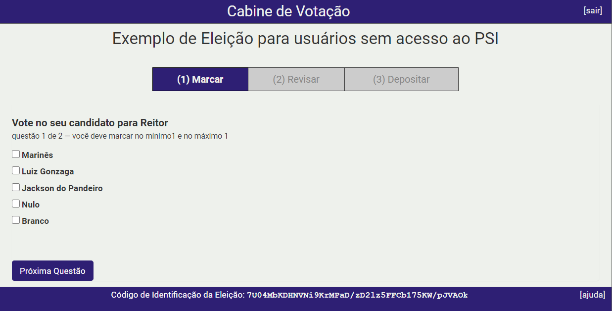 Escolha um candidato para Reitor